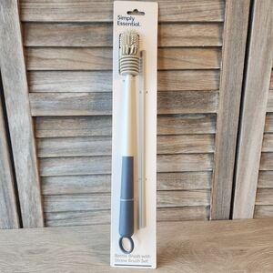 Simply Essential Bottle Brush with Straw Brush Set Blue Gray